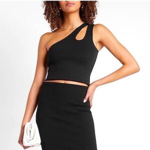 Express body contour one strap blouse women’s size large